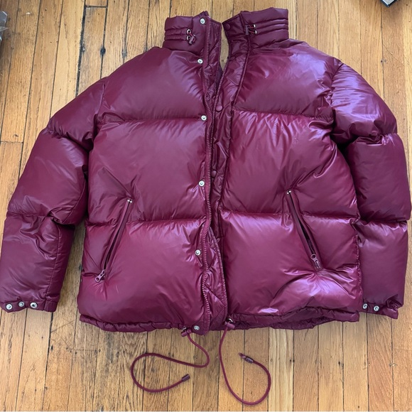 The Frankie Shop Burgundy Puffer Jacket - size S or M - Picture 3 of 9
